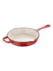 Bergner Red Enamel Cast Iron 25cm Frying Pan - Image 3 of 4