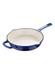 Bergner Blue Enamel Cast Iron 25cm Frying Pan - Image 3 of 4
