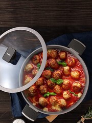 Bergner Brown Gastro Cast Aluminium Shallow 4.9L Casserole with Lid - Image 1 of 4