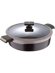 Bergner Brown Gastro Cast Aluminium Shallow 4.9L Casserole with Lid - Image 3 of 4