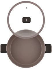 Bergner Brown Gastro Cast Aluminium Shallow 4.9L Casserole with Lid - Image 4 of 4