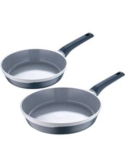 Bergner Set of 2 Grey Gastro Cast Aluminium Frying Pans - Image 3 of 4