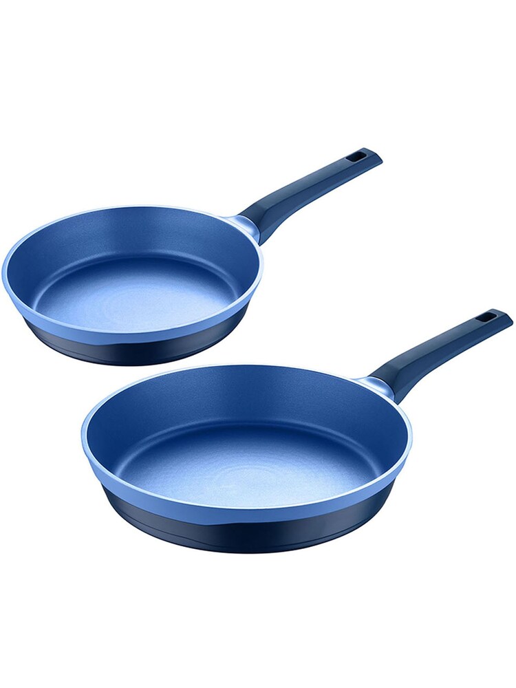 Bergner Set of 2 Blue Gastro Cast Aluminium Frying Pans - Image 4 of 4