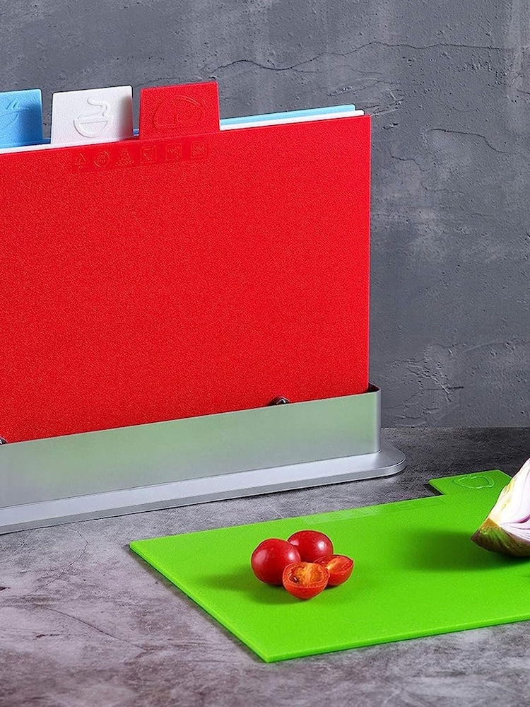 Bergner Multi Set of 5 Colour Coded Chopping Boards - Image 2 of 4 Bergner Multi Set of 5 Colour Coded Chopping Boards - Image 2 of 4