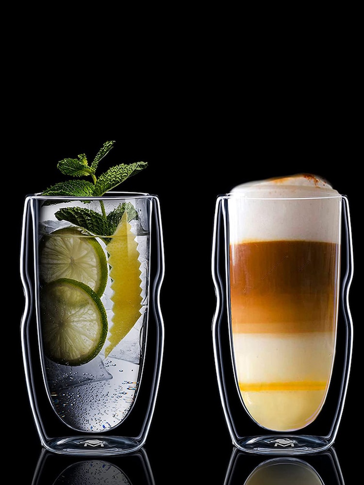 Bergner Set of 2 Double Walled Tumbler High Ball Glasses - Image 1 of 4