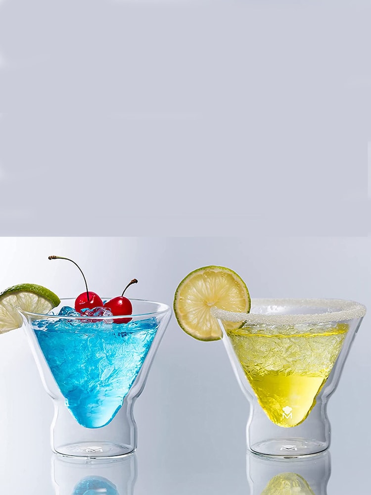 Bergner Set of 2 Double Walled Cocktail Glasses - Image 1 of 4