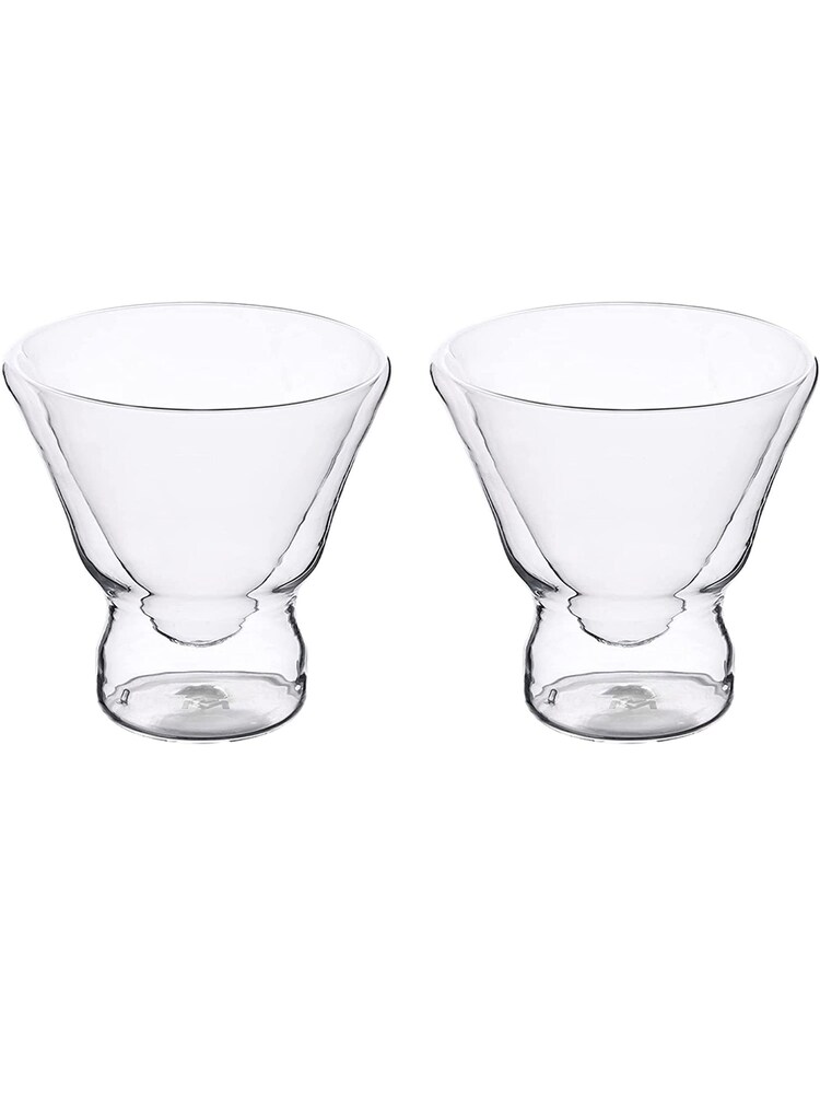 Bergner Set of 2 Double Walled Cocktail Glasses - Image 4 of 4