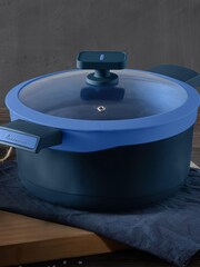 Bergner Blue Gastro Cast Aluminium 7L Casserole with Lid - Image 1 of 4