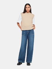 Whistles Cream Wool Sleeveless Tank - Image 3 of 5