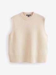 Whistles Cream Wool Sleeveless Tank - Image 5 of 5