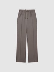 Reiss Mink Sunnie Drawstring Wide Leg Trousers - Image 2 of 5