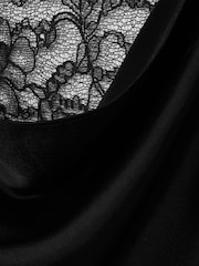 Anna Quan Satin Lace Cowl Neck Maxi Dress - Image 5 of 5