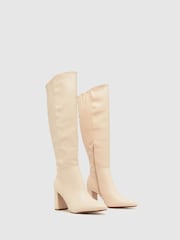 Schuh Dua Block Heel Knee High Boots - Image 2 of 4