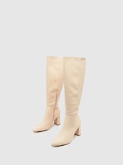 Schuh Dua Block Heel Knee High Boots - Image 3 of 4
