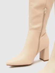 Schuh Dua Block Heel Knee High Boots - Image 4 of 4