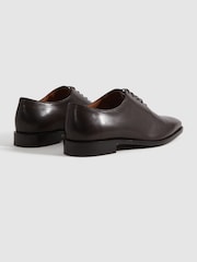 Brun foncé - Chaussures à lacets en cuir Reiss Mead - Image 4 de 5
