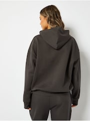 Skinnydip Oversized Good Times Black Hoodie in Acid Wash - Image 2 of 3