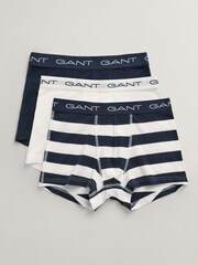 GANT Blue Striped Trunks Gift Box 3 Pack - Image 5 of 9