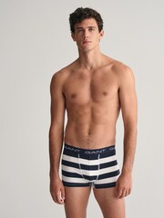 GANT Blue Striped Trunks Gift Box 3 Pack - Image 7 of 9