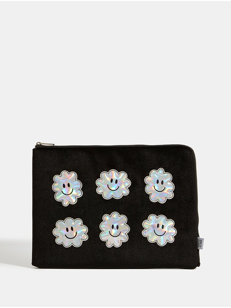 Skinnydip Happy Cloud Black Laptop Case - Image 1 of 5