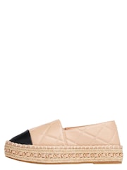 Lipsy Nude Pink Flat Chunky Flatform Espadrille Shoes - Image 5 of 5