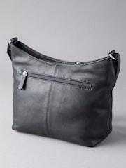 Lakeland Leather Black Grasmere Leather Cross-Body Bag - Image 3 of 6