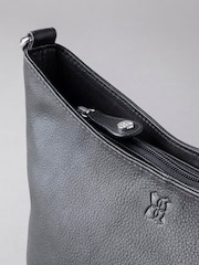 Lakeland Leather Black Grasmere Leather Cross-Body Bag - Image 5 of 6