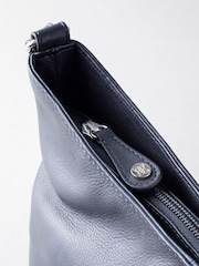 Lakeland Leather Blue Grasmere Leather Cross-Body Bag - Image 2 of 5