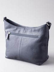 Lakeland Leather Blue Grasmere Leather Cross-Body Bag - Image 3 of 5