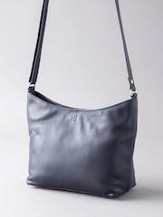 Lakeland Leather Blue Grasmere Leather Cross-Body Bag - Image 4 of 5