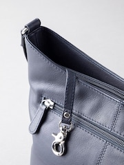 Blau - Lakeland Leather Grasmere Cross-Body Bag - Bild 5 von 6