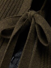 Jigsaw Green Merino Rib Tie Longline Tabard Jumper - Image 7 of 7
