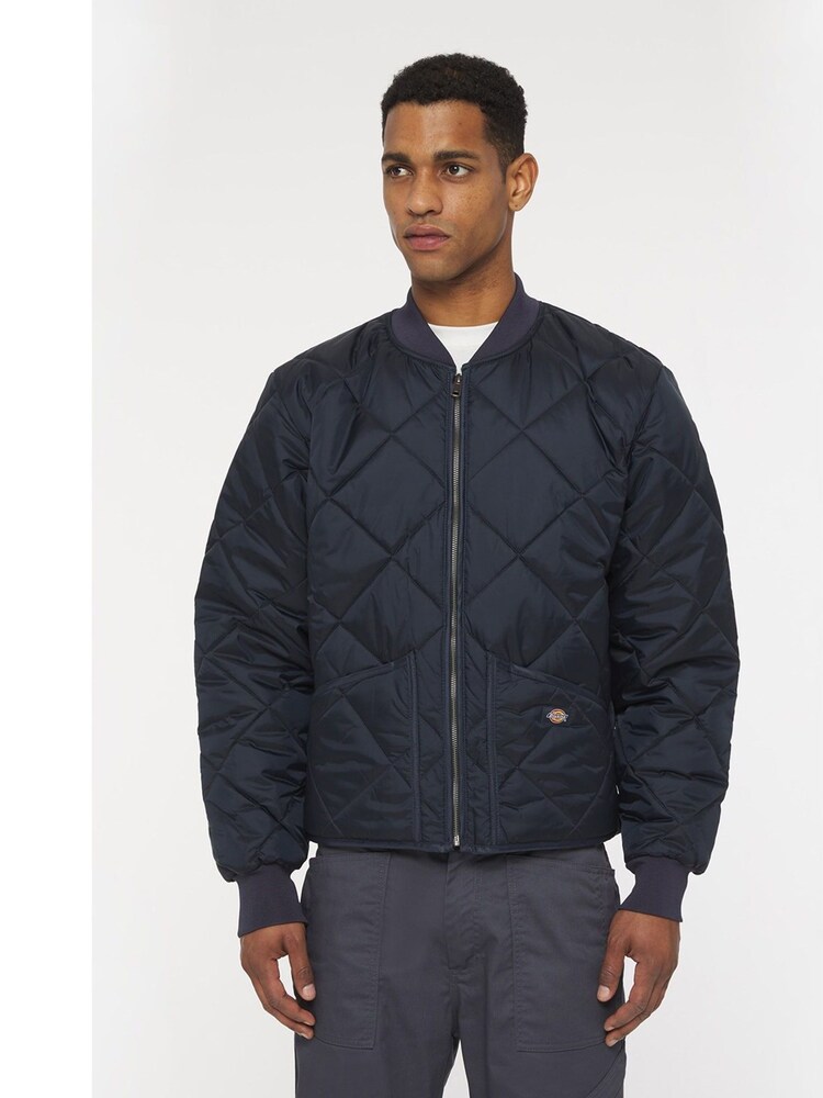 Dickies Blue Diamond Quilted Nylon Jacket - Image 1 of 6