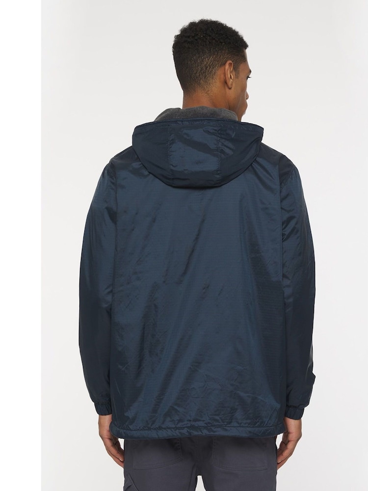 Dickies Blue Fleece Lined Nylon Hooded Jacket - Image 2 of 6