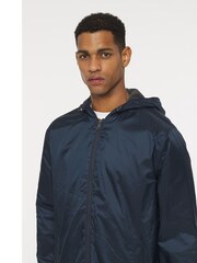 Dickies Blue Fleece Lined Nylon Hooded Jacket - Image 3 of 6
