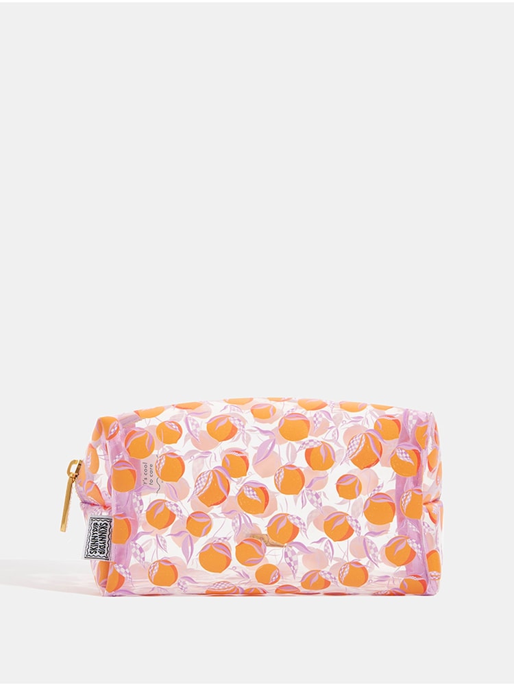 Skinnydip Orange Clementine Makeup Bag - Image 1 of 4