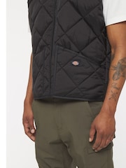 Dickies Diamond Black Quilted Vest - Image 4 of 5