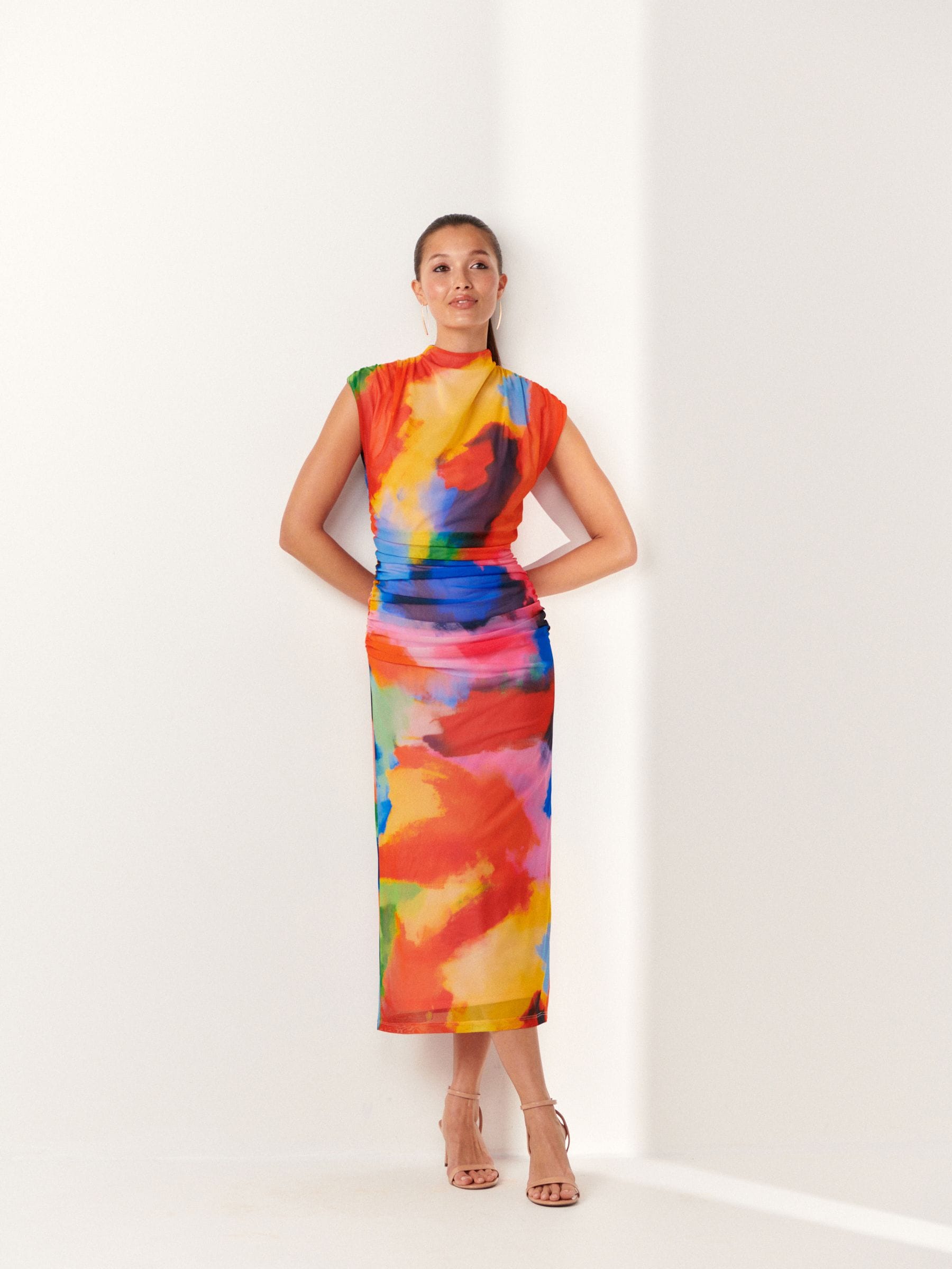 国内未入荷 BLIND / NO PLAN - Colorblock Ruched High-Neck H Blind no plan – CHINASQUAD