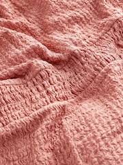 Rose Pink Jersey Textured Cross Back Sleeveless Jumpsuit - Image 6 of 6