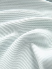 Light Baby Blue Embroidered Graphic Ribbed Mini Dress - Image 6 of 6