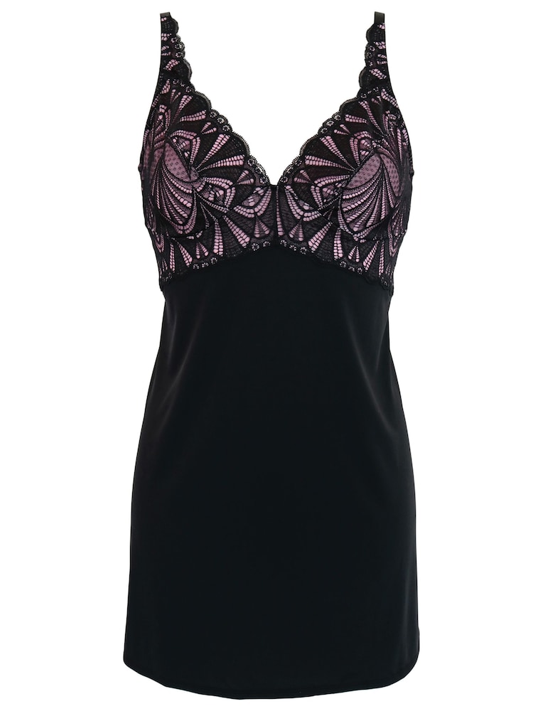Zwart - Pour Moi New Romance High Apex nachthemd - Image 3 of 4