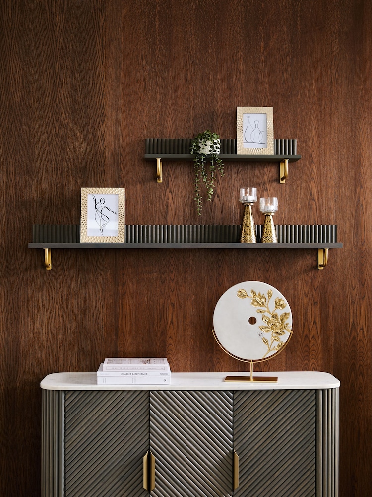Charcoal Grey Valencia Shelf - Image 1 of 6