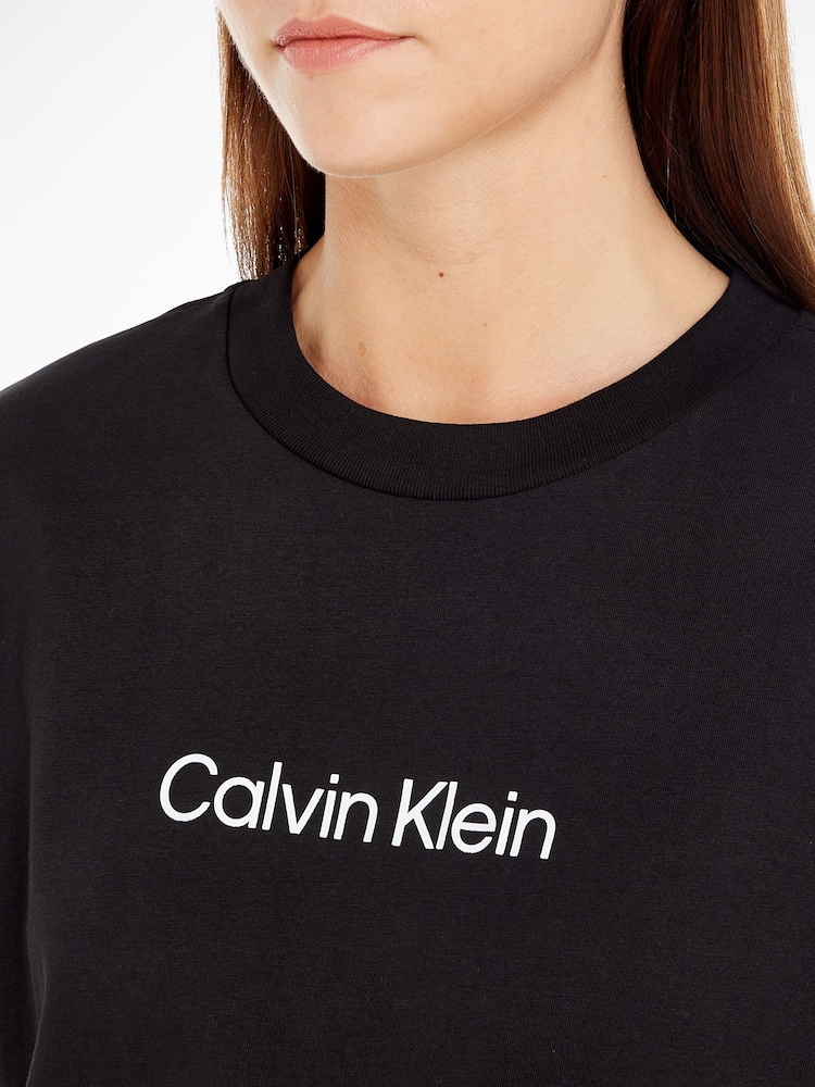 Calvin Klein Black Hero Logo T-Shirt - Image 3 of 6