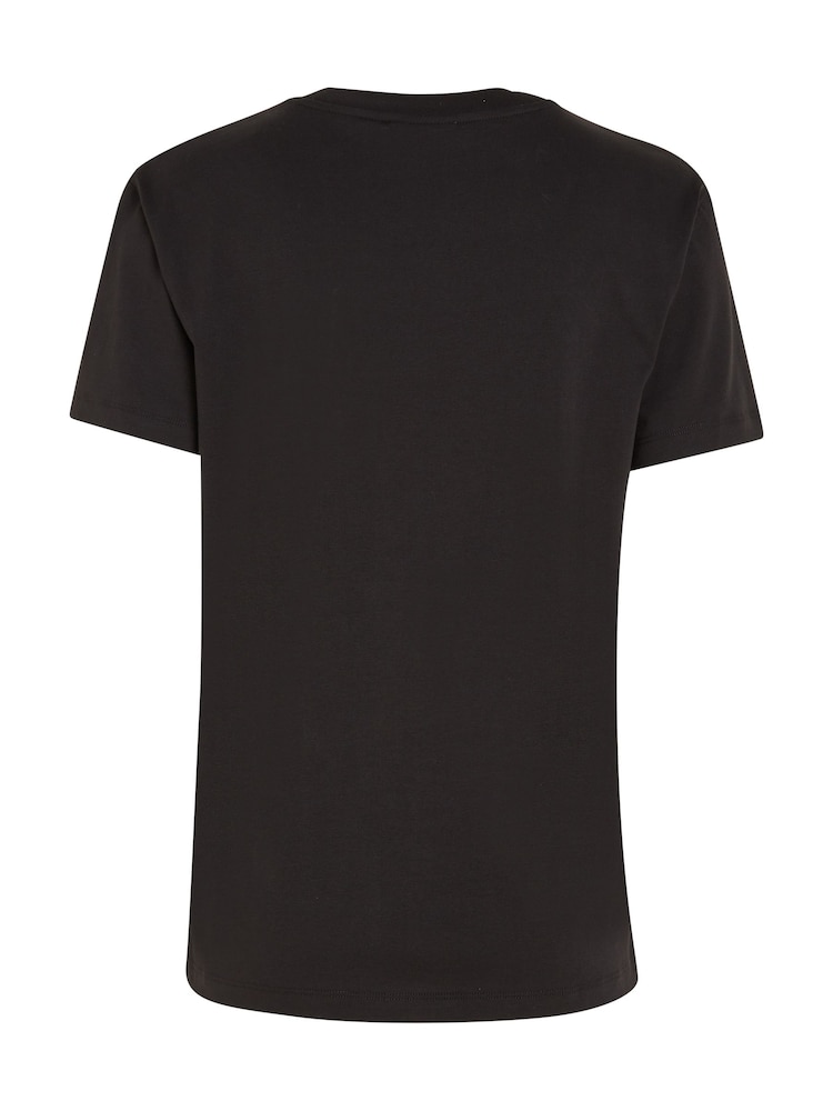 Calvin Klein Black Hero Logo T-Shirt - Image 5 of 6