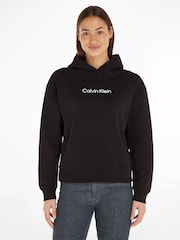 Calvin Klein Black 100% Cotton Hero Logo Hoodie - Image 1 of 5
