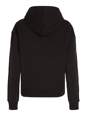 Calvin Klein Black 100% Cotton Hero Logo Hoodie - Image 4 of 5
