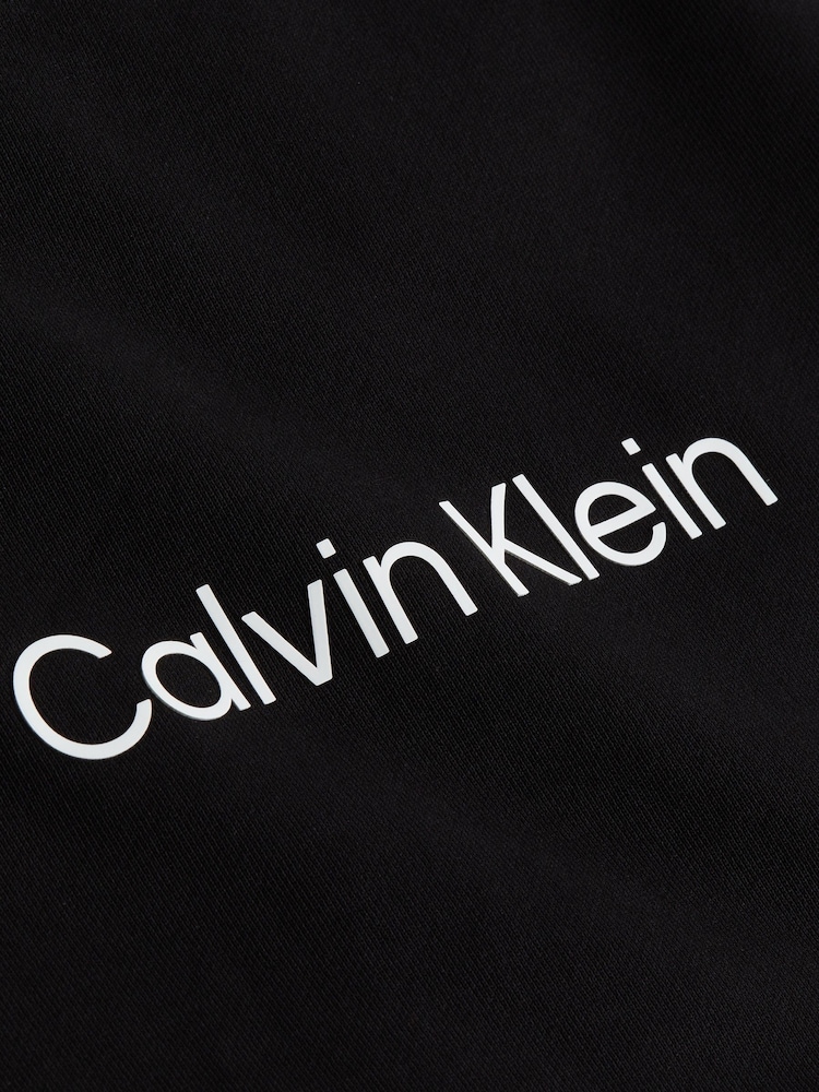 Calvin Klein Black 100% Cotton Hero Logo Hoodie - Image 5 of 5