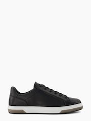 Dune London Black Tie Perf Detail Trainers - Image 1 of 5