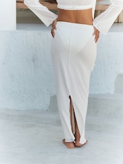 White Co-ord Midi Skirt - Image 3 of 6
