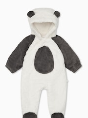 Mori Penguin Recycled Sherpa Cosy Pramsuit - Image 1 of 4